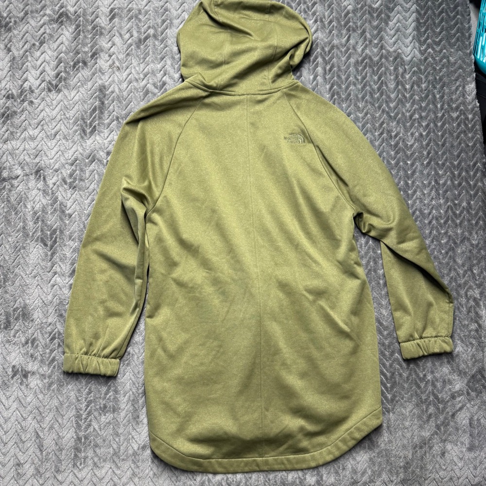 The North Face Full Zip Hoodie M Green Fleece Lined Hooded Jacket (2098) - Picture 8 of 15
